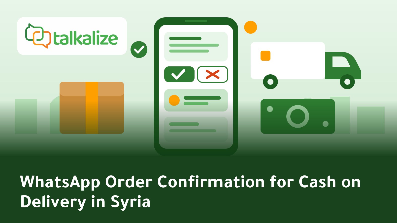 WhatsApp Order Confirmation for Cash on Delivery in Syria