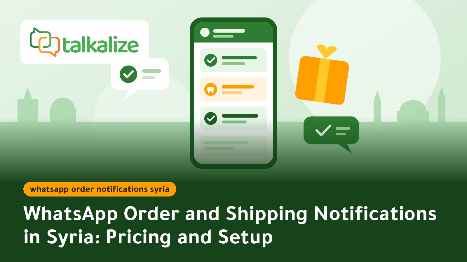 WhatsApp Order and Shipping Notifications in Syria: Pricing and Setup